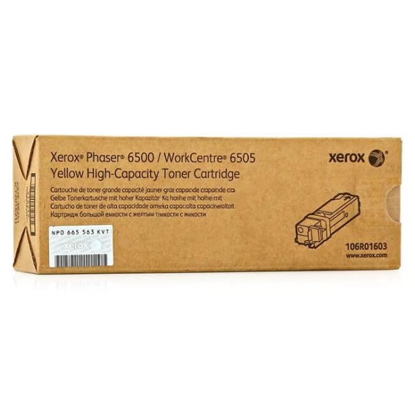 TONER XEROX 106R01603 AMARILLO PARA 6500/6505