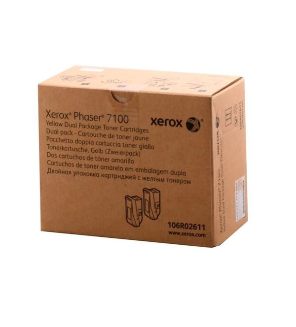 TONER XEROX 106R02611 DUAL PACK YELLOW PARA PHASER 7100