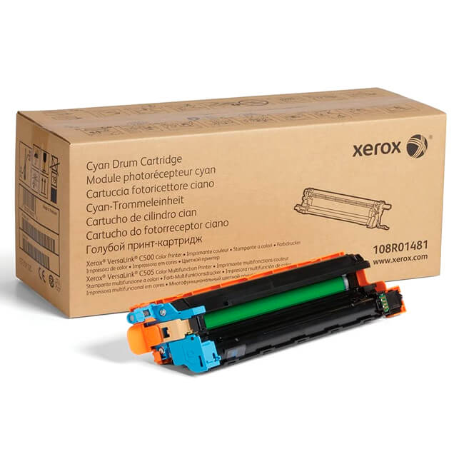 Drum Xerox 108R01481 Cian montado en VersaLink C500