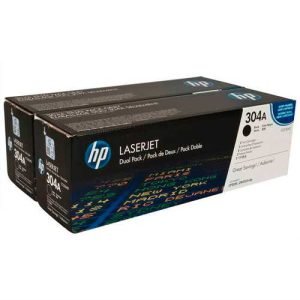Tóner HP CC530AD (304A) Negro Dual Pack Para L.J. CP2020/ CP2025