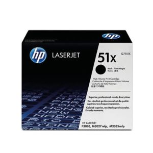 Tóner HP Q7551X (51X) Negro Para L.J. P3005X