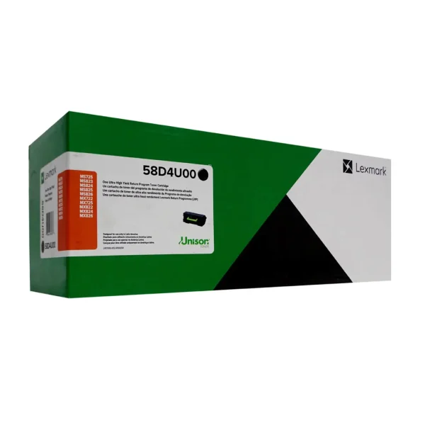TONER LEXMARK 58D4U00 NEGRO 55.000 PAGINAS MX826/ MX822/ MS823/ MS826/ MX722