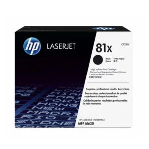 CARTUCHO DE TÓNER ORIGINAL LASERJET HP 81X DE ALTA CAPACIDAD NEGRO
