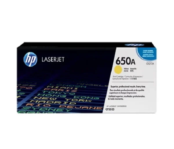 TONER HP CE272A (650A) L.J. CP5525 YELLOW