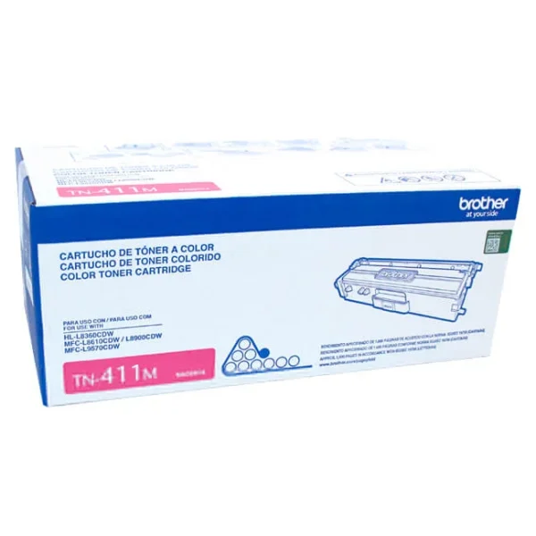 TONER BROTHER TN411M ROJO(MFCL8900CDW)1,800 PAG.