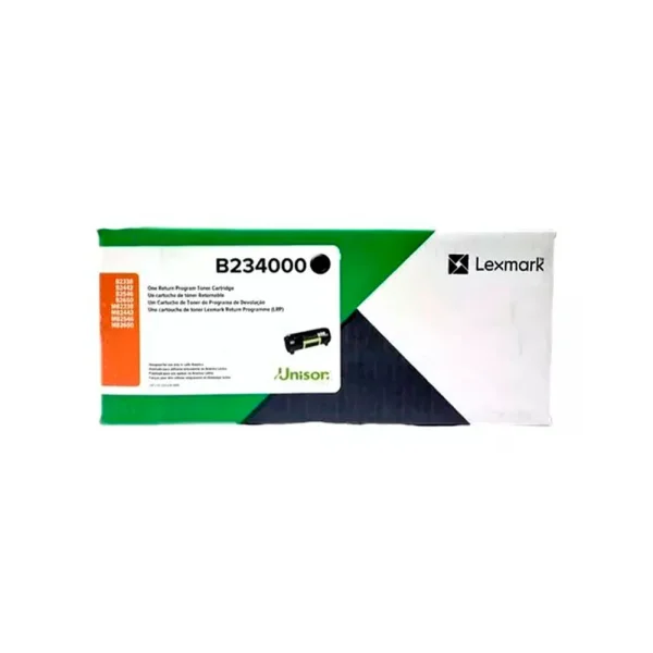 TONER LEXMARK B234000 B/MB2338, 2442, 2546, 2650 3K PAG.